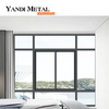 Yandi marca superior, bisagra de acero de aluminio de alta calidad, ventana corrediza de huracán de ahorro de energía de acero inoxidable