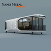 Casa prefabricada Cama cápsula espacial Cabaña de hotel Casa modular prefabricada Cápsula de camping Familia de contenedores Casa cápsula pequeña plegable