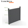 Valla de jardín Wpc de aluminio verde, diseño de panel, valla compuesta de Wpc impermeable, valla de Wpc de aluminio negro para exteriores