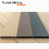 Piezas de aluminio del panel de la cerca de la puerta del jardín del PVC del plástico de madera blanco del material personalizado