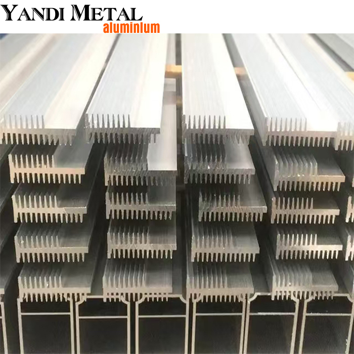 Perfil de disipador de calor de extrusión de aleación de aluminio anodizado de venta caliente personalizado