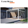 Terraza exterior eléctrica personalizada, persianas eléctricas impermeables, techo, pérgola bioclimática de aluminio, persianas exteriores impermeables