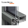 Sistema de vidrio montado en fachada de escaparate de vidrio, sistema de muro cortina de aluminio para escaparate de construcción