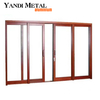 Persianas de doble acristalamiento Ventana de aluminio Vidrio Ventana abatible de aluminio Ventana corrediza de aluminio de aleación de rotura en caliente