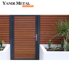 Diseño de valla y puerta compuesta de madera y plástico WPC para jardín