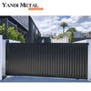 Perfiles de cerca de acero galvanizado de aluminio de lujo de moda personalizados Paneles y puertas de cerca unidos de color