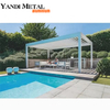 Gazebo de aluminio de alta calidad para techo de persiana con recubrimiento en polvo, gazebo de aluminio para jardín