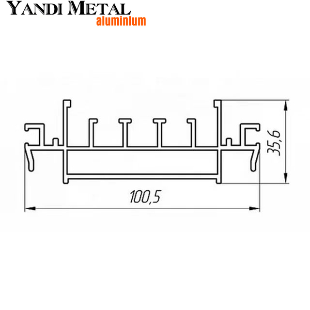 Máquina de fabricación de extrusión de extrusión de tela para publicidad de perfiles de aluminio