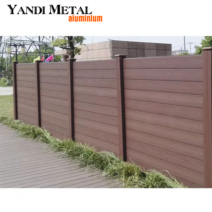 Panel de valla de madera y plástico para exteriores, residencial, patio, jardín decorativo de alta calidad, valla de semiprivacidad completa de bajo mantenimiento