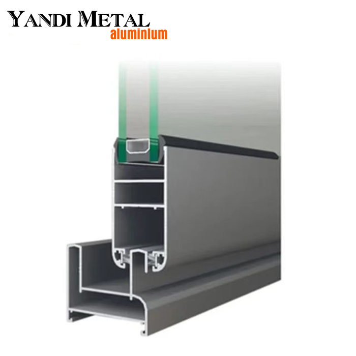 Suministre perfiles de ventana extruidos de aluminio de la serie 6000 personalizados de aluminio Fram de alta calidad a fabricantes con superficies anodizadas