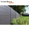 Valla de jardín privado de aluminio decorada
