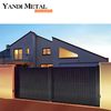 Fabricantes, puerta de entrada de villa de doble puerta de aleación de aluminio de lujo personalizada, puerta de aluminio de fundición artística de aluminio
