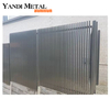 Panel de ajuste negro, sistema de panel de valla de aluminio horizontal, precio, valla de jardín impermeable