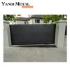 Puerta de aluminio eléctrica, diseño personalizado, villa moderna, puerta corrediza automática de aluminio