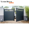 Puertas residenciales de entrada de aluminio competitivas decoradas con puertas cortadas con láser Puertas de barandillas de aluminio