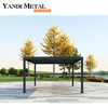 Gazebo de aluminio personalizado de alta calidad, cenador para exteriores, cenador de jardín, marco de cenador de aluminio eléctrico de aluminio