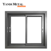Yandi, perfil de aluminio de alta calidad, ventana corrediza de doble vidrio, ventana Horizontal de vidrio