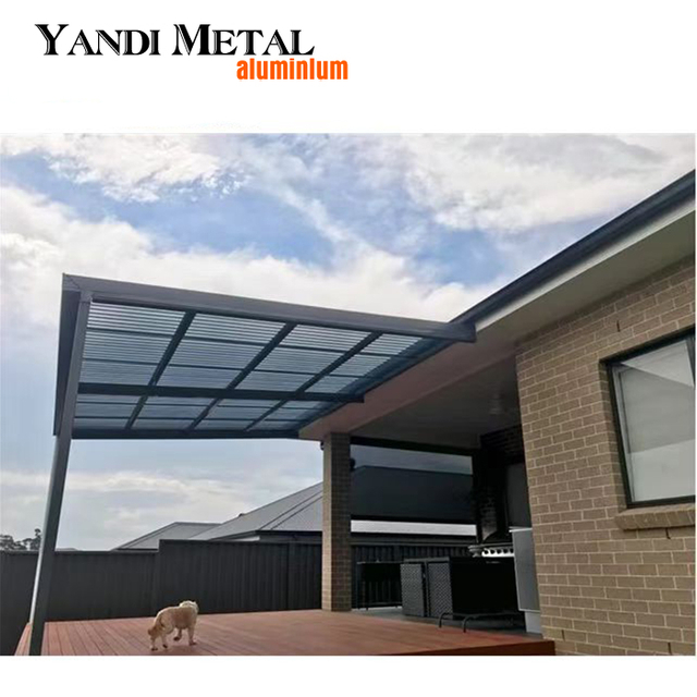 Pérgola de lamas de aluminio móvil bioclimática de diseño moderno de aluminio personalizada de alta calidad