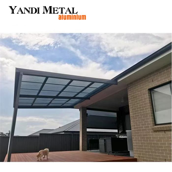 Pérgola de lamas de aluminio móvil bioclimática de diseño moderno de aluminio personalizada de alta calidad