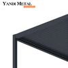 Diseño moderno Toldo de sombra bioclimática persiana impermeable mirador de persiana de techo Pérgola de aluminio para exteriores Pérgola eléctrica de aluminio