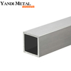 Perfil de aluminio cuadrado anodizado, tubo rectangular de aluminio serie 6000, 6061/6063