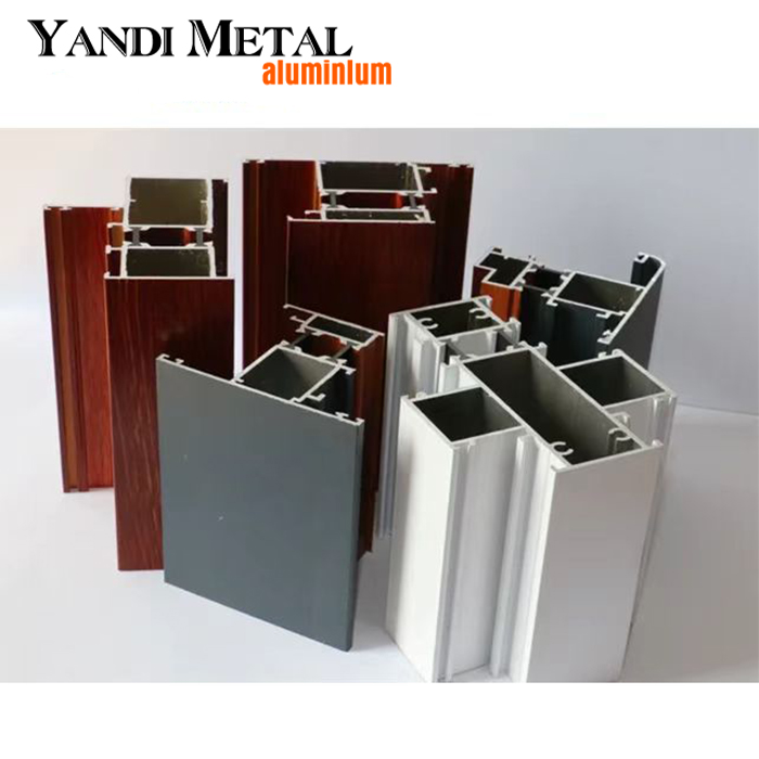 Materiales de construcción para aislamiento de edificios industriales perfiles extruidos de aluminio marcos plateados anodizados