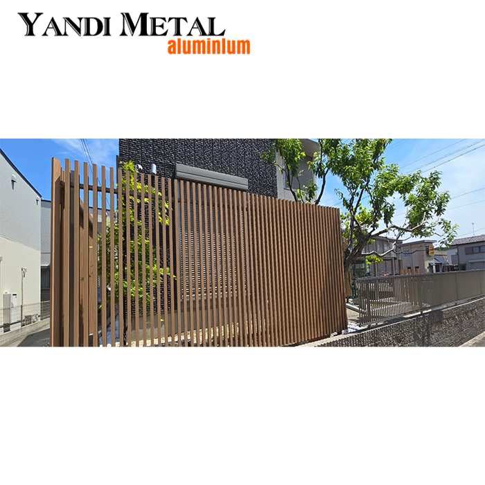 Sistema de valla de rejilla de aluminio de metal para jardín Valla de rejilla de aluminio duradera Paneles de valla de listones de rejilla personalizados