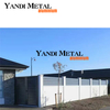 Sistema de valla de rejilla de aluminio de metal para jardín Valla de rejilla de aluminio duradera Paneles de valla de listones de rejilla personalizados