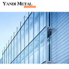 Buen rendimiento de la fachada de panel perforado de muro cortina de aluminio impermeable para decoración exterior de edificios comerciales