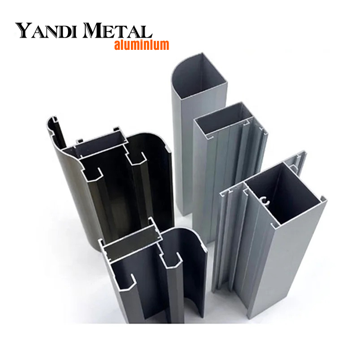Perfiles industriales de aluminio extruido personalizados.