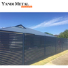 Puertas de tamaño personalizado Puertas corredizas de aluminio personalizadas de metal de lujo negro de aleación de aluminio