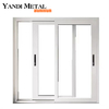 Sistema de puerta con ventana corrediza personalizada de diseño moderno, ventana corrediza de aluminio con doble acristalamiento y impacto de huracán