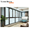 Ventana corrediza de vidrio doble de diseño moderno, buen precio, ventana corrediza de vidrio francesa de aluminio personalizada