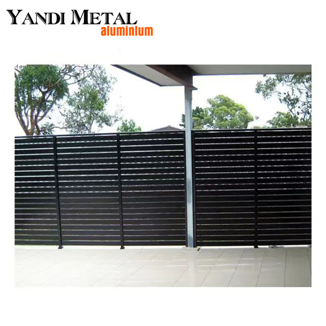 Valla de listones de diseño de fábrica de aleación de aluminio