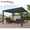 Sistema Exterior Jardín Patio terraza Actividad de cubierta Pabellón orientable eléctrico impermeable Lamas bioclimáticas Pérgola de aluminio