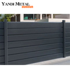 Puertas de metal modernas Puertas de aluminio con muro fronterizo diseñadas para brindar privacidad Puertas corredizas abatibles para casas