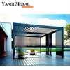 Persianas de aluminio para exteriores, pérgola eléctrica moderna de lujo, resistente al agua, protección contra la lluvia, venta al por mayor