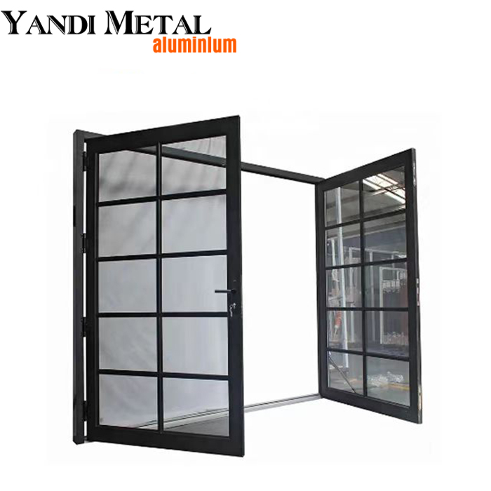 Diseño Simple, casa resistente, hermosa entrada, puertas corredizas de aluminio frontales para el hogar y el exterior