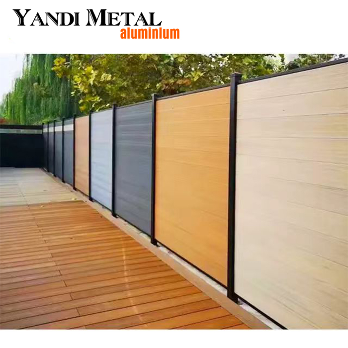 Panel de pared de madera para jardín al aire libre de Wpc, valla de tablero de Wpc, fácil instalación de privacidad, pavimentación de tablero de valla de WPC
