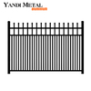 Inserte paneles de valla negra de tubo cuadrado, valla de aluminio para patio, jardín, valla de aleación de Metal, casa de aluminio
