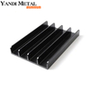 Perfil de disipador de calor de extrusión de aleación de aluminio anodizado de venta caliente personalizado