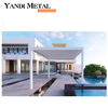 Venta de calidad, función impermeable, jardín, pérgola de aluminio, sistema de pérgola, techo de rejilla impermeable