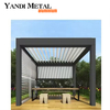 4*6 jardín exterior ocio bioclimático mirador ajustable techo de persiana Pérgola de aluminio eléctrica Pérgola de aluminio impermeable