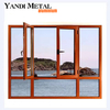 Persianas de doble acristalamiento Ventana de aluminio Vidrio Ventana abatible de aluminio Ventana corrediza de aluminio de aleación de rotura en caliente