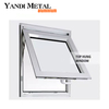 Ventanas abatibles de aluminio para apartamentos y hoteles Ventanas de vidrio templado Ventanas plegables con marco de ventana de aluminio