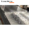 1100 1050 1060 3003 5052 5754 6061 6082 Placa de control de aluminio gofrado antideslizante de 5 barras