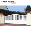 Las últimas puertas exteriores, puertas giratorias automáticas de aluminio y metal privado, puertas de aluminio para entrada de casas
