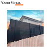 Puertas de tamaño personalizado Puertas corredizas de aluminio personalizadas de metal de lujo negro de aleación de aluminio