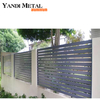 Valla de listón horizontal de aluminio impermeable para jardín, cerca de persiana de pantalla, cerca de jardín de Panel