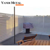 Paneles modernos de valla metálica para jardín Listones de valla de aluminio opcionales con recubrimiento de polvo anodizado Paneles de valla de privacidad de aluminio